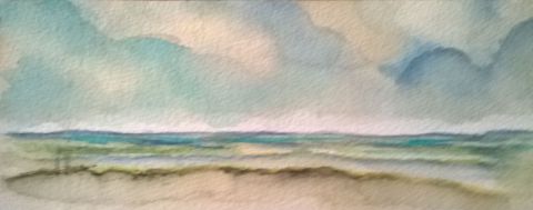 AQUARELLE 03 OSTENDE - Peinture - A MT VANKERK AQUARELLE 03 OSTENDE - Peinture - A MT VANKERK