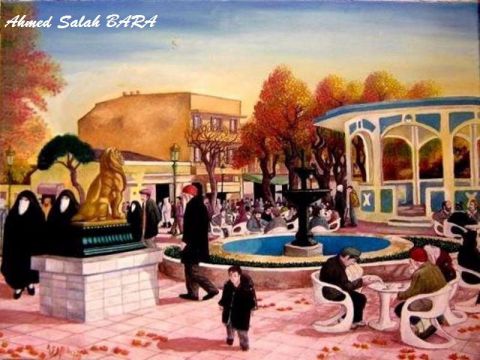 place Thagaste.Souk Ahras. - Peinture - Souk Ahras place Thagaste.Souk Ahras. - Peinture - Souk Ahras