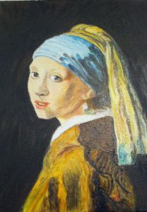 Peinture de Raphael: La jeune fille à la perle