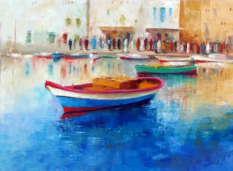 La galerie d'art GALERIEDART Faouzizneidi - les barques La galerie d'art GALERIEDART Faouzizneidi - les barques