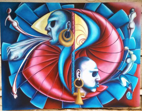 Double personnalité - Peinture - Jlartist Double personnalité - Peinture - Jlartist