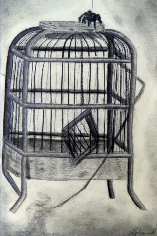 Le Pêcheur. Dessin au fusain - Dessin - Roselin-Art Le Pêcheur. Dessin au fusain - Dessin - Roselin-Art