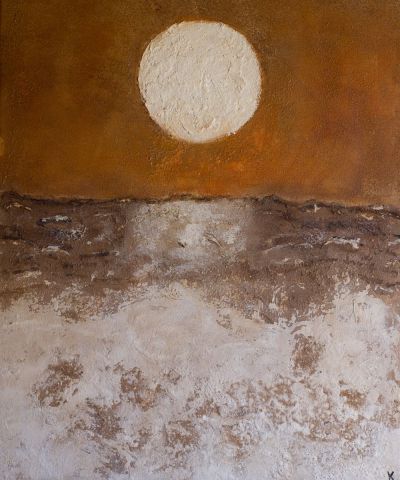 La pleine lune - Peinture - karolien peintures