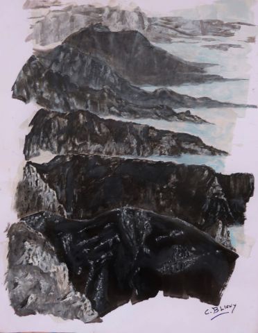 Brume de vallée - Peinture - Christian Bligny