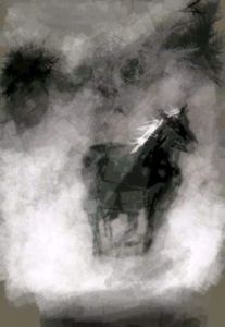 Voir cette oeuvre de Jacky Patin: Le cheval au galop