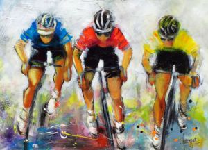 Peinture de philippe amagat: Les sprinteurs du tour de France 