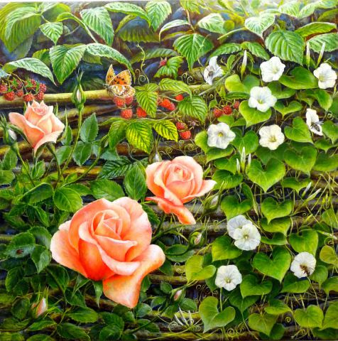 Roses - Peinture - Alessandro Remi