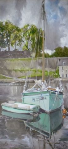 Port St Goustan - Peinture - Christian Deloffre