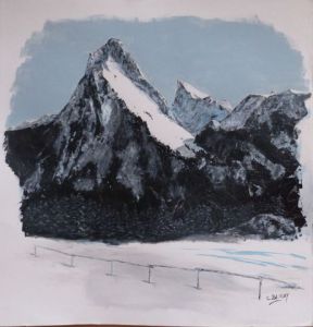 Peinture de Christian Bligny: Montagne 1