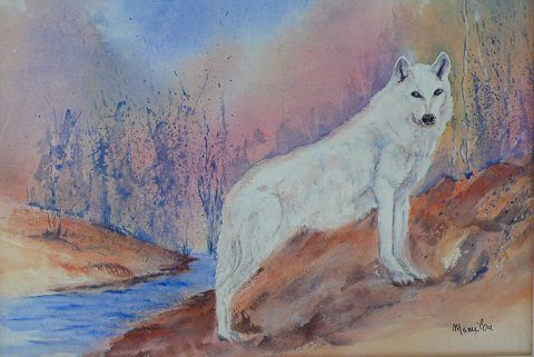 Le Loup - Peinture - MaryBraem