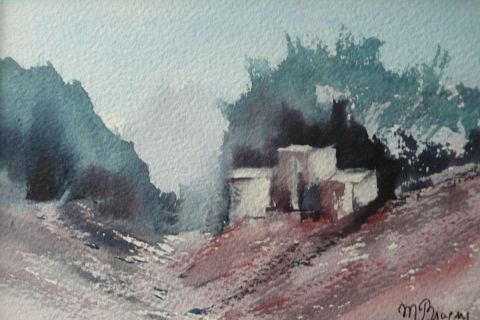 A flanc de colline - Peinture - MaryBraem