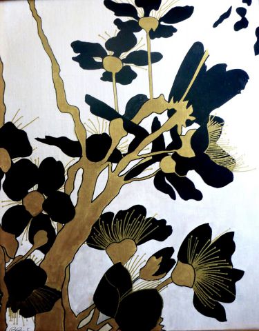ORCHIDEES NOIRES - Peinture - Brigitte Bonnet