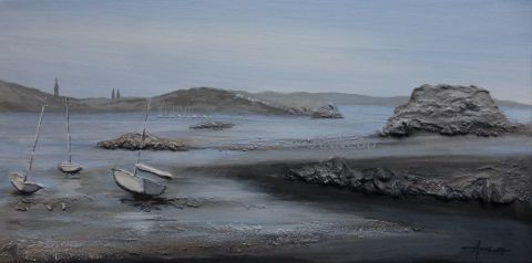 Les clochers de Saint Pol - Peinture - ANNEap Les clochers de Saint Pol - Peinture - ANNEap