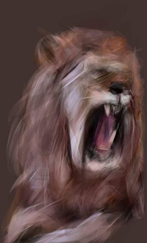 Le lion rugissant...  - Art numerique - Jacky Patin