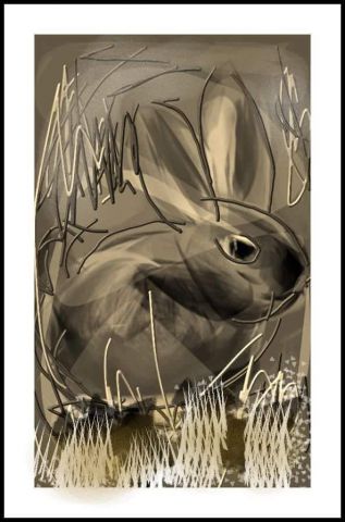 Le petit lapin - Art numerique - Jacky Patin