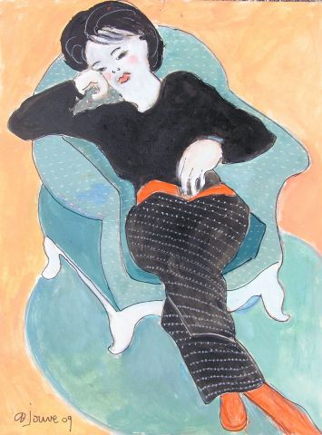 la sieste - Peinture - DENISE JOUVE la sieste - Peinture - DENISE JOUVE