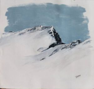 Peinture de Christian Bligny: La 7ème montagne