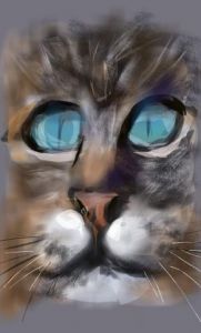 Voir cette oeuvre de Jacky Patin: Les yeux du chat... 
