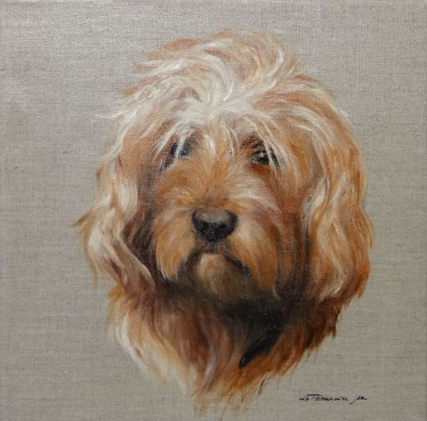 Portrait chien - Peinture - le trionnaire