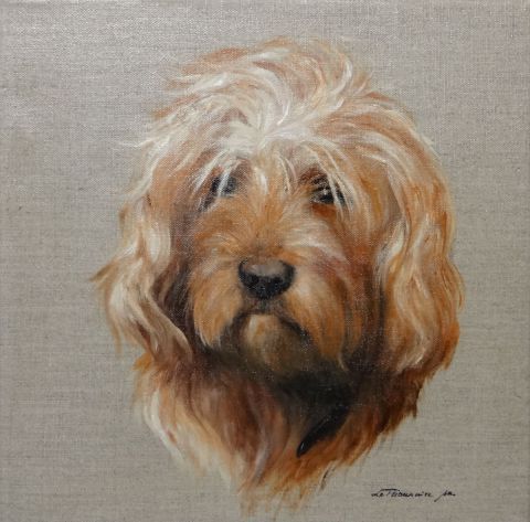 Portrait chien - Peinture - le trionnaire Portrait chien - Peinture - le trionnaire