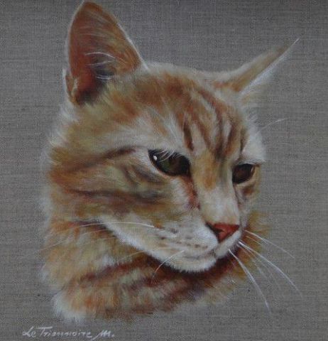 L'artiste le trionnaire - Portrait chat