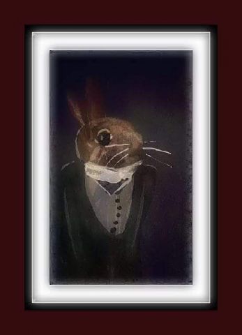 L'artiste Jacky Patin - M. Le lapin... 