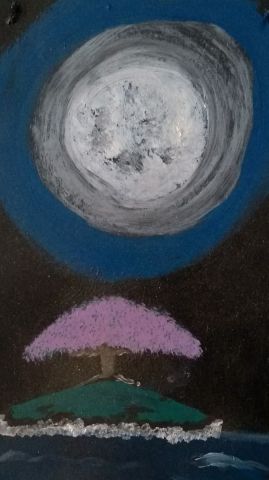 L'artiste elena - le solitaire et la lune