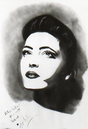 Portrait Jil Caplan - Dessin - le trionnaire Portrait Jil Caplan - Dessin - le trionnaire