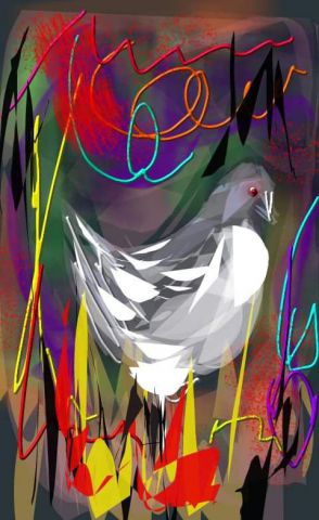 L'artiste Jacky Patin - Le pigeon... 