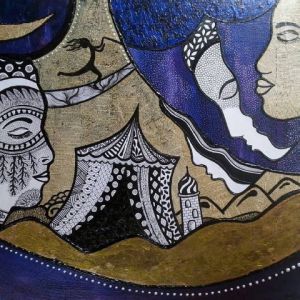 Peinture de Izabelle Lenoir: Sous le chapiteau