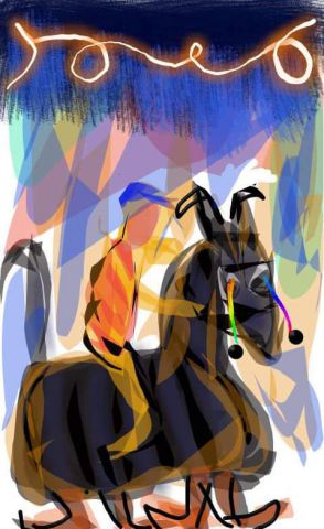 Le cavalier...  - Art numerique - Jacky Patin