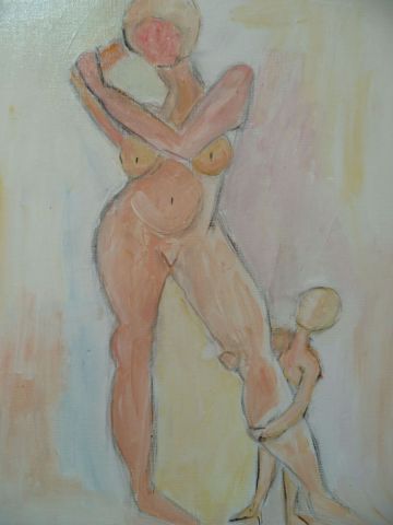 Mother & child - Peinture - soffya