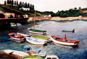 Voir cette oeuvre de Henri SACCHI: Le Port de la Meule (Ile d'Yeu)