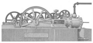 Dessin de Francois MOLL: Machine à vapeur de l'ancienne sucrerie du françois - Martinique