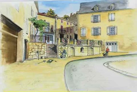 L'artiste sebcbien - Belves un des plus beaux villages de France