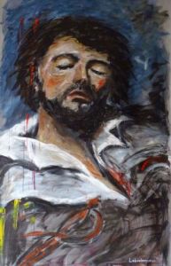 Peinture de Leboulanger: L'homme blessé
