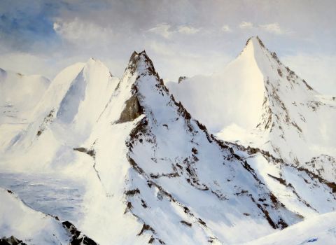 L'artiste jean pierre gouget - 4065 peinture montagne