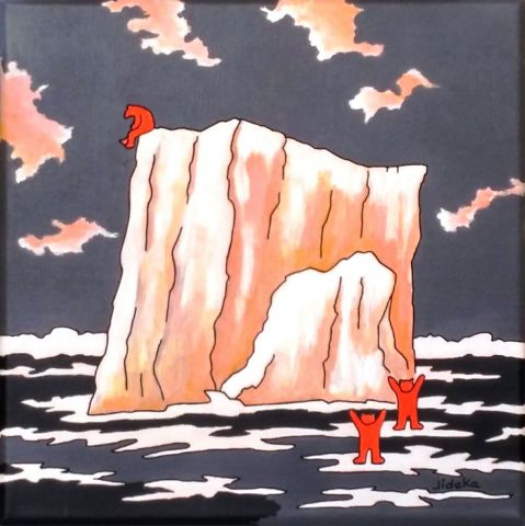 Réchauffement climatique n°12 - Peinture - Jideka Réchauffement climatique n°12 - Peinture - Jideka