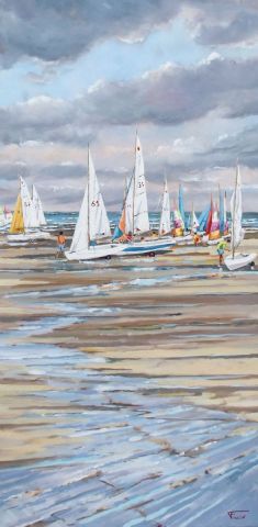 Ecole de voile - Peinture - DAVID FOUSSE Ecole de voile - Peinture - DAVID FOUSSE