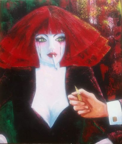 FEU - Peinture - Chantal  Urquiza FEU - Peinture - Chantal  Urquiza
