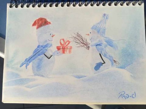 L'artiste sebcbien - Bonhommes de neige
