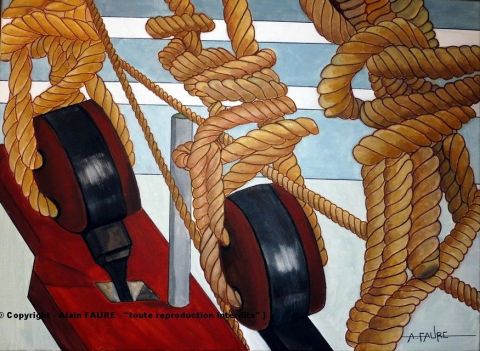 L'artiste ALAIN FAURE - CORDAGES ET POULIES L'artiste ALAIN FAURE - CORDAGES ET POULIES