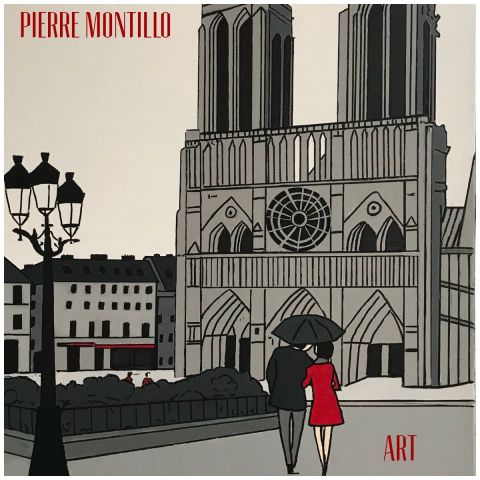 L'artiste montillo - Paris.  Cathédrale Notre Dame de paris 