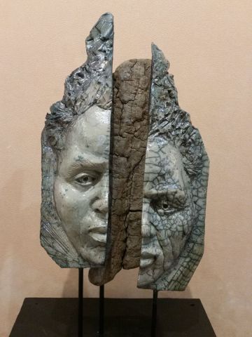 Miroir du temps - Sculpture - Monica