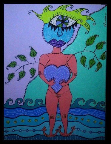 L'artiste Clarisse - coeur mis à nu
