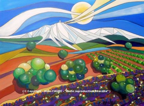 DOUX VENTOUX - Peinture - ALAIN FAURE DOUX VENTOUX - Peinture - ALAIN FAURE
