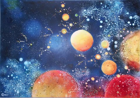 Cosmos - Peinture - Guy LE COZ