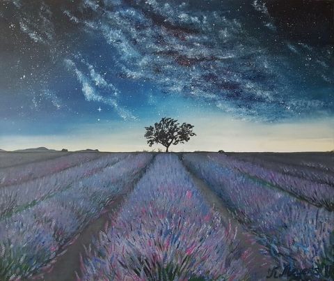 Ocean of Lavander - Peinture - Katarina Meyers Ocean of Lavander - Peinture - Katarina Meyers