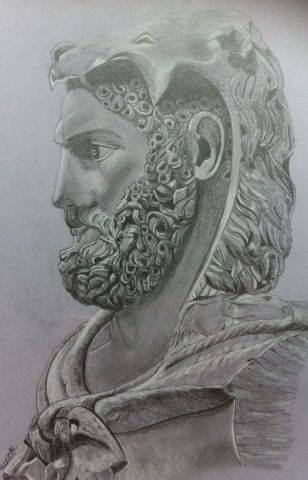 L'artiste Alnani - Hercule et le lion de Némée 1