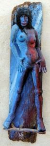 Sculpture de Jean-Francois Gantner: femme de couleur 